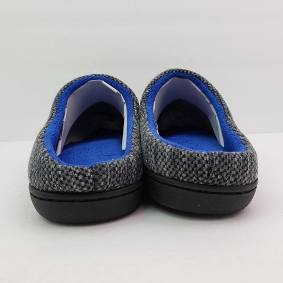 Rockdove Mens Size S 7-8 Two Toned Dark Gray Knitted Slip On Mule Loafer Slipper - Picture 7 of 9